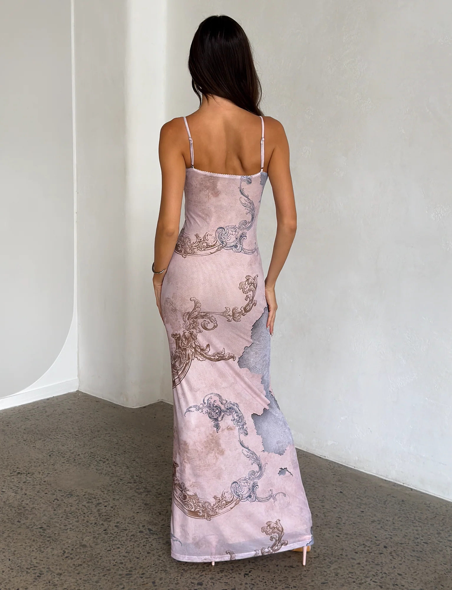 JULIANNA DRESS - MULTI : COLLAGE : CRANES - Image 5