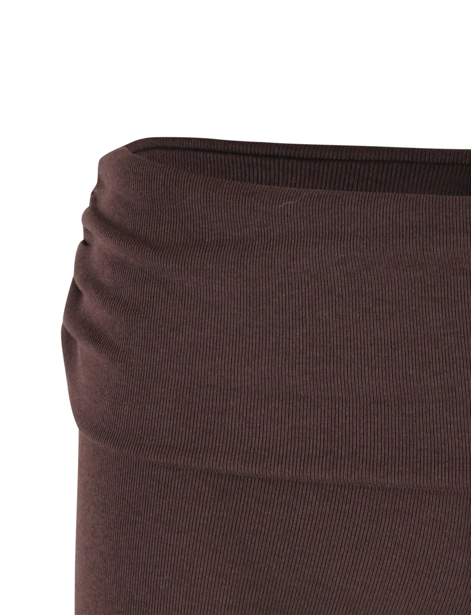 KARINA RIB SHORT - BROWN : CHOCOLATE - Image 6