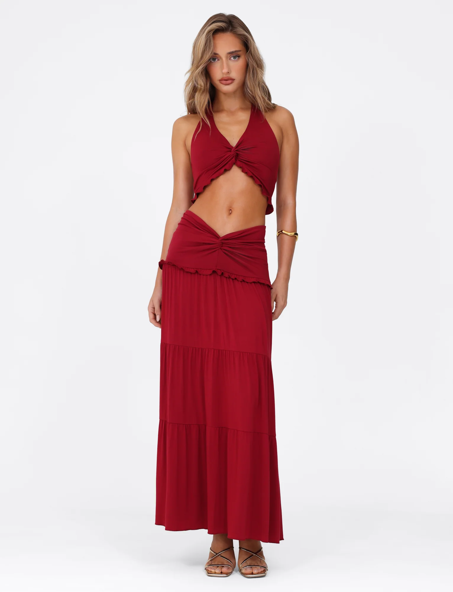 KATYA HALTER TOP - RED - Image 4