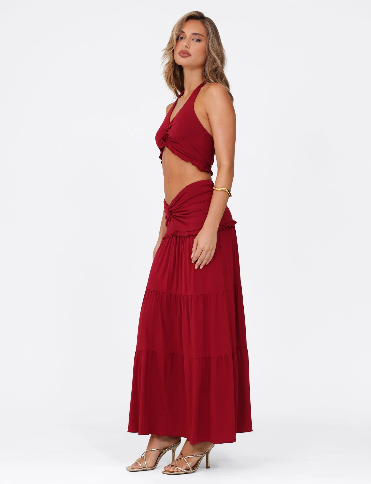 KATYA MAXI SKIRT - RED - Image 2