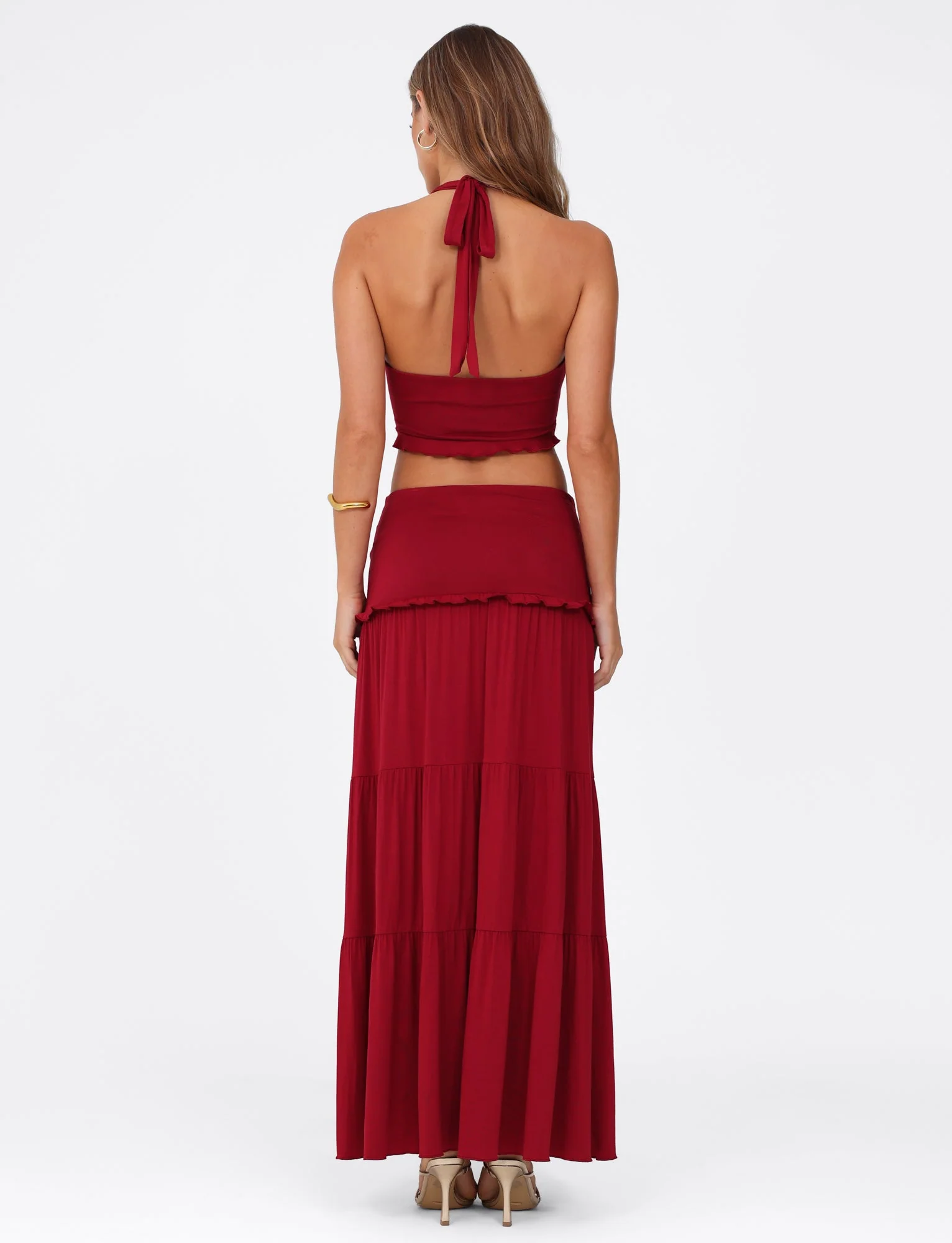 KATYA MAXI SKIRT - RED - Image 3