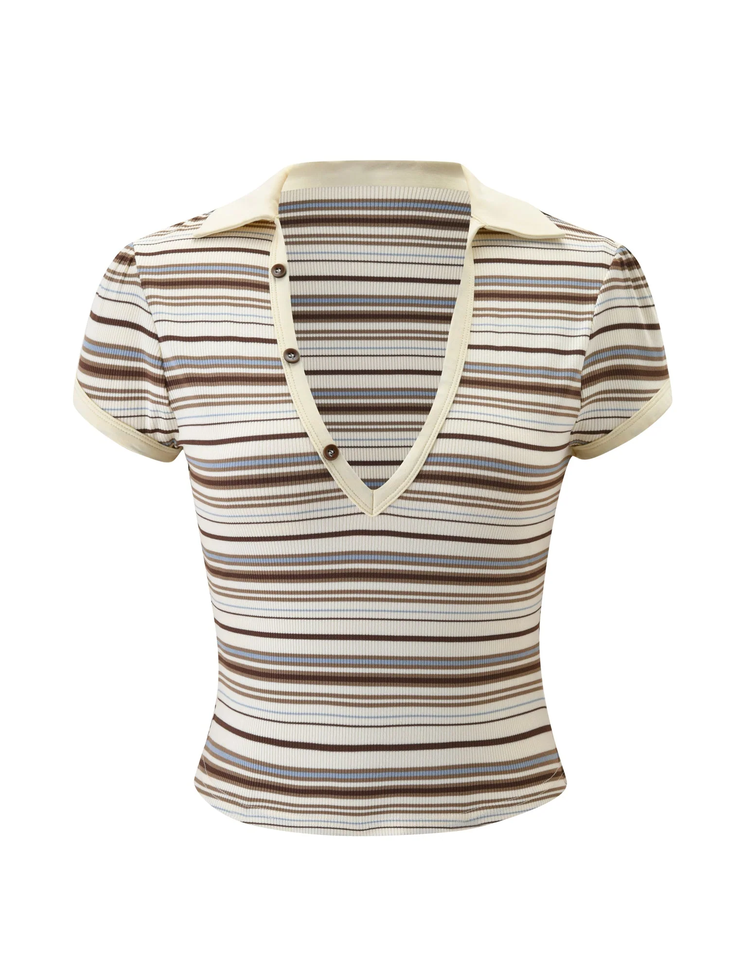 KAYDIN TOP - CREAM STRIPE - Image 8