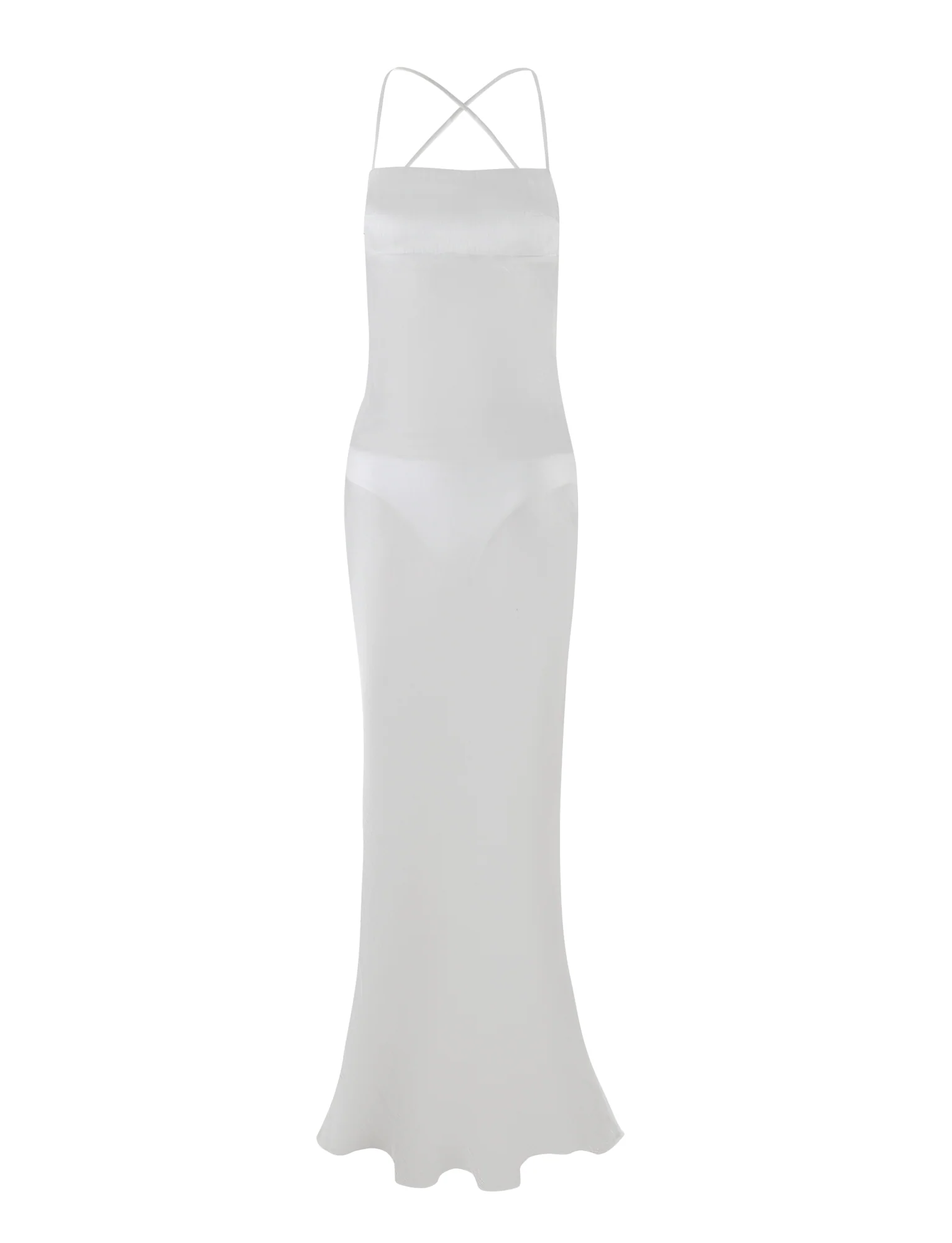 KIAH MAXI DRESS - WHITE : ICE - Image 7