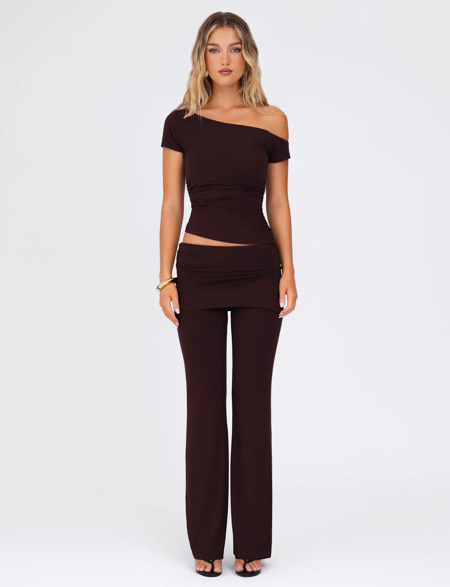 LEILANI PANT - BROWN : CHOCOLATE - Image 4
