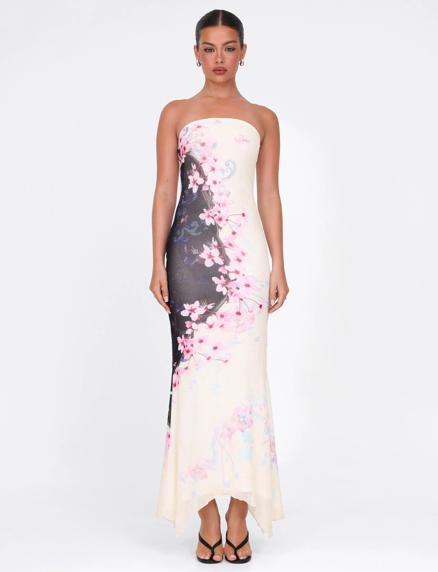 LILLIAN MAXI DRESS - MULTI : FLORAL : CHERRY BLOSSUM - Image 5