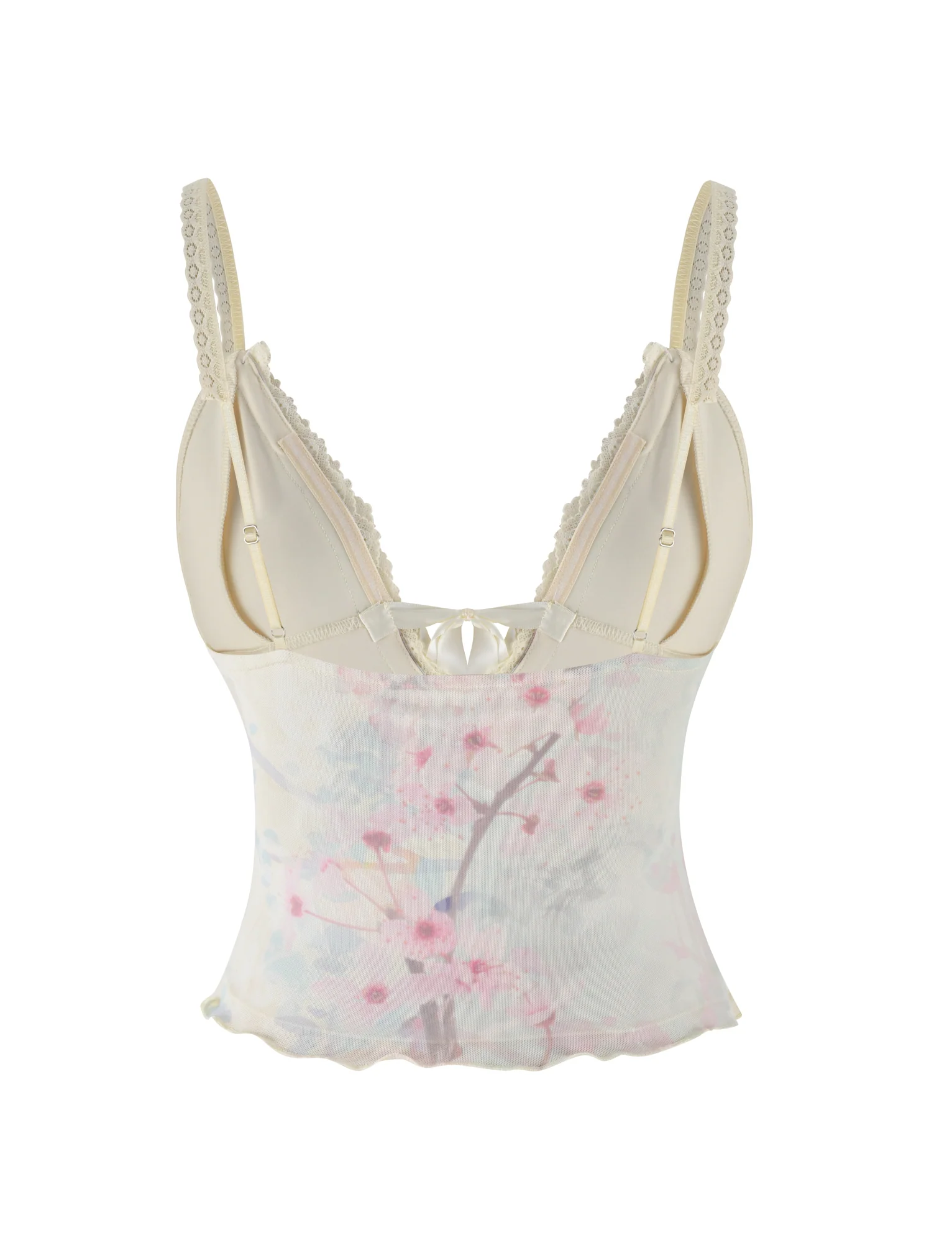 LONIE TOP - NEUTRAL : FLORAL : WASHED CHERRY BLOSSOM - Image 9