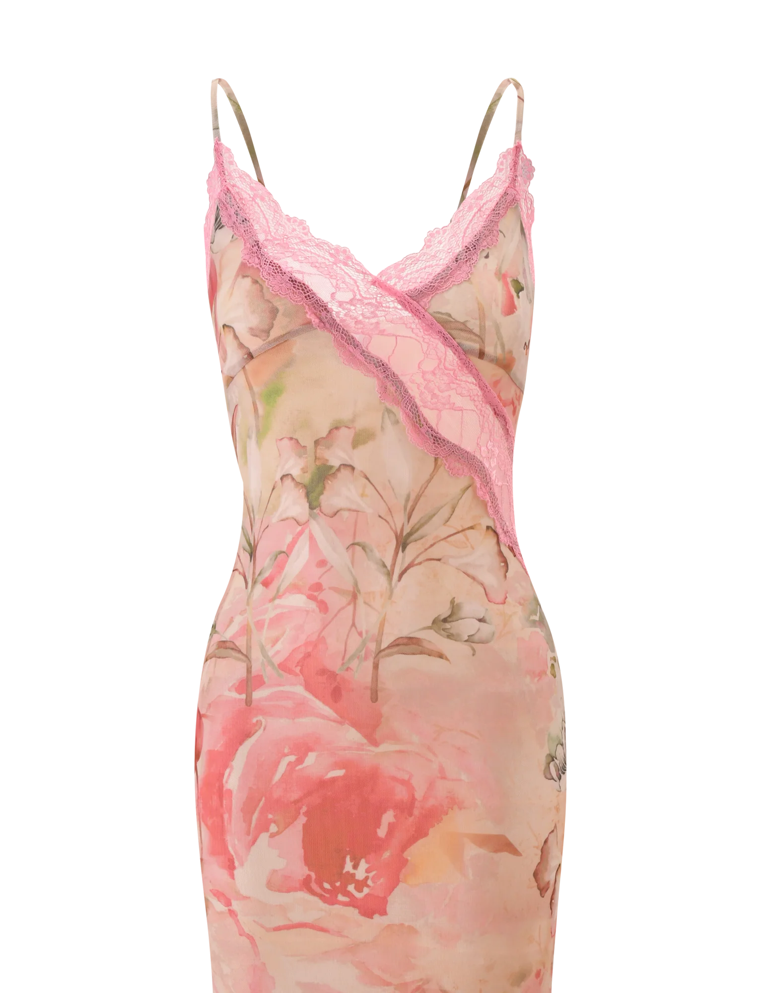 LYRE MAXI DRESS - WATERCOLOUR FLORAL - Image 11