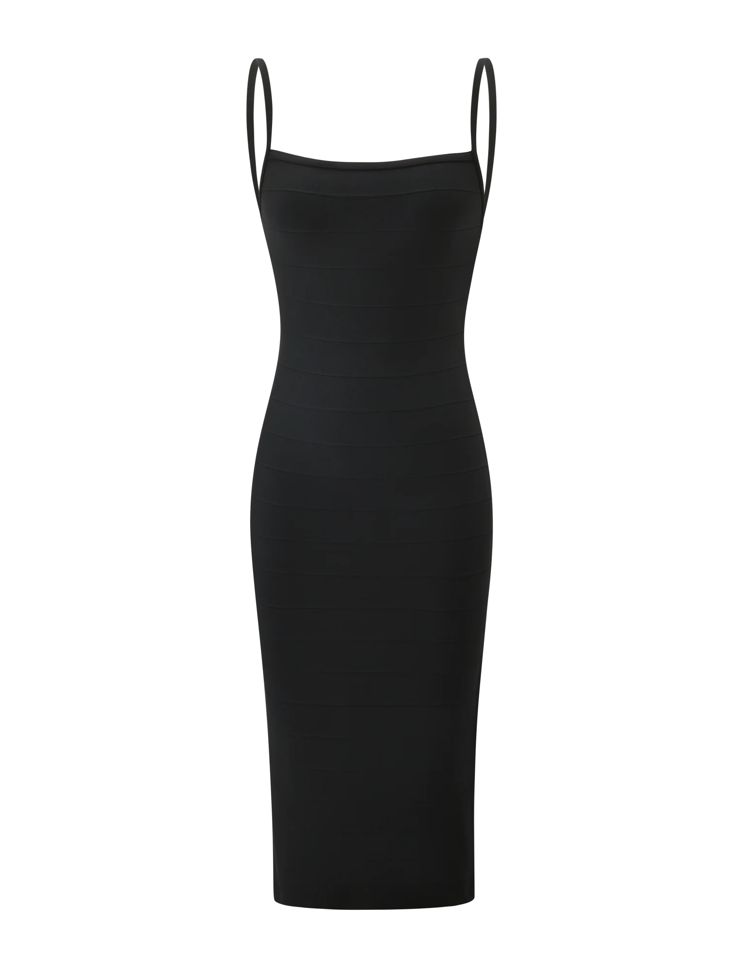 MIDORI MIDI BANDAGE DRESS - BLACK - Image 7