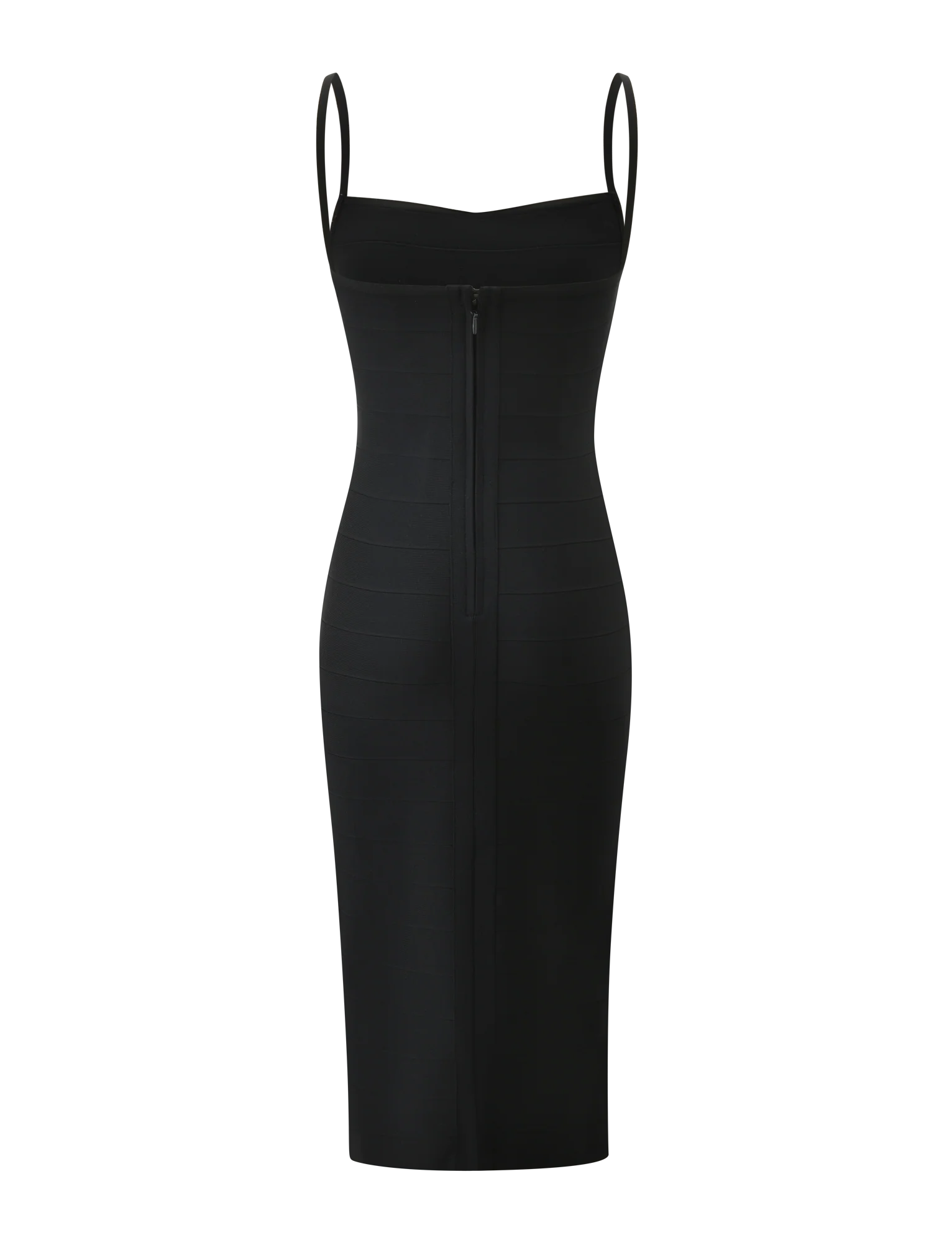 MIDORI MIDI BANDAGE DRESS - BLACK - Image 8
