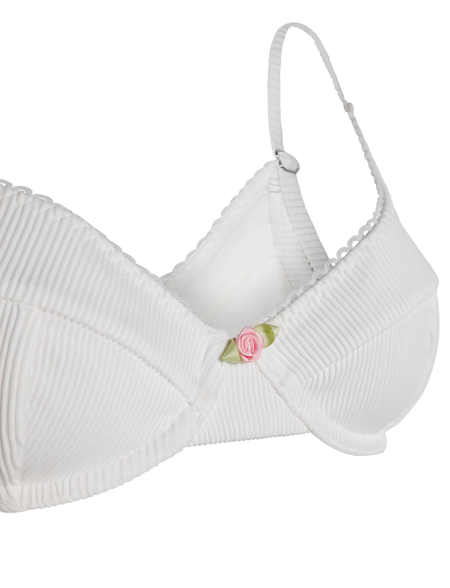MILANA BIKINI TOP - WHITE - Image 7