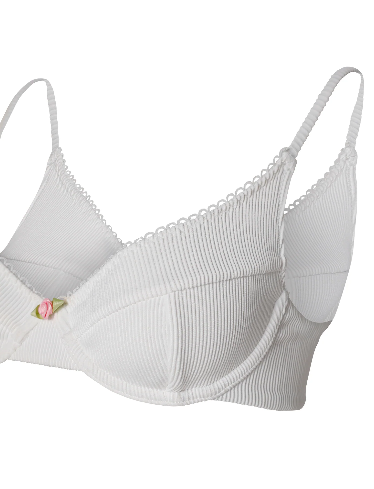 MILANA BIKINI TOP - WHITE - Image 8
