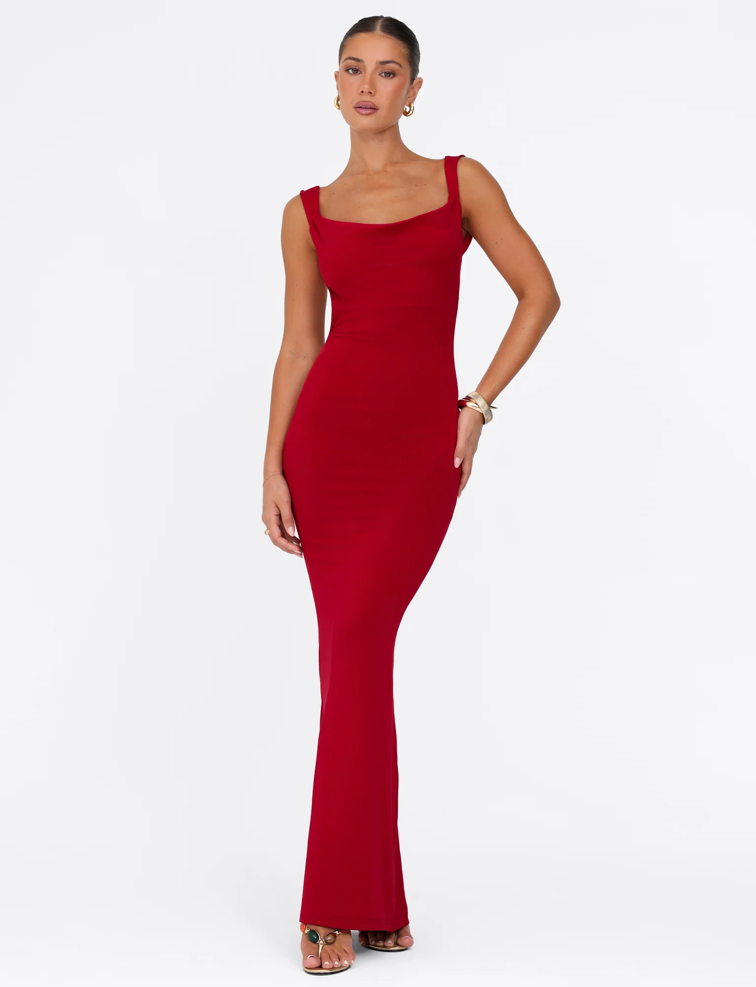 MORANA MAXI DRESS - RED - Image 3