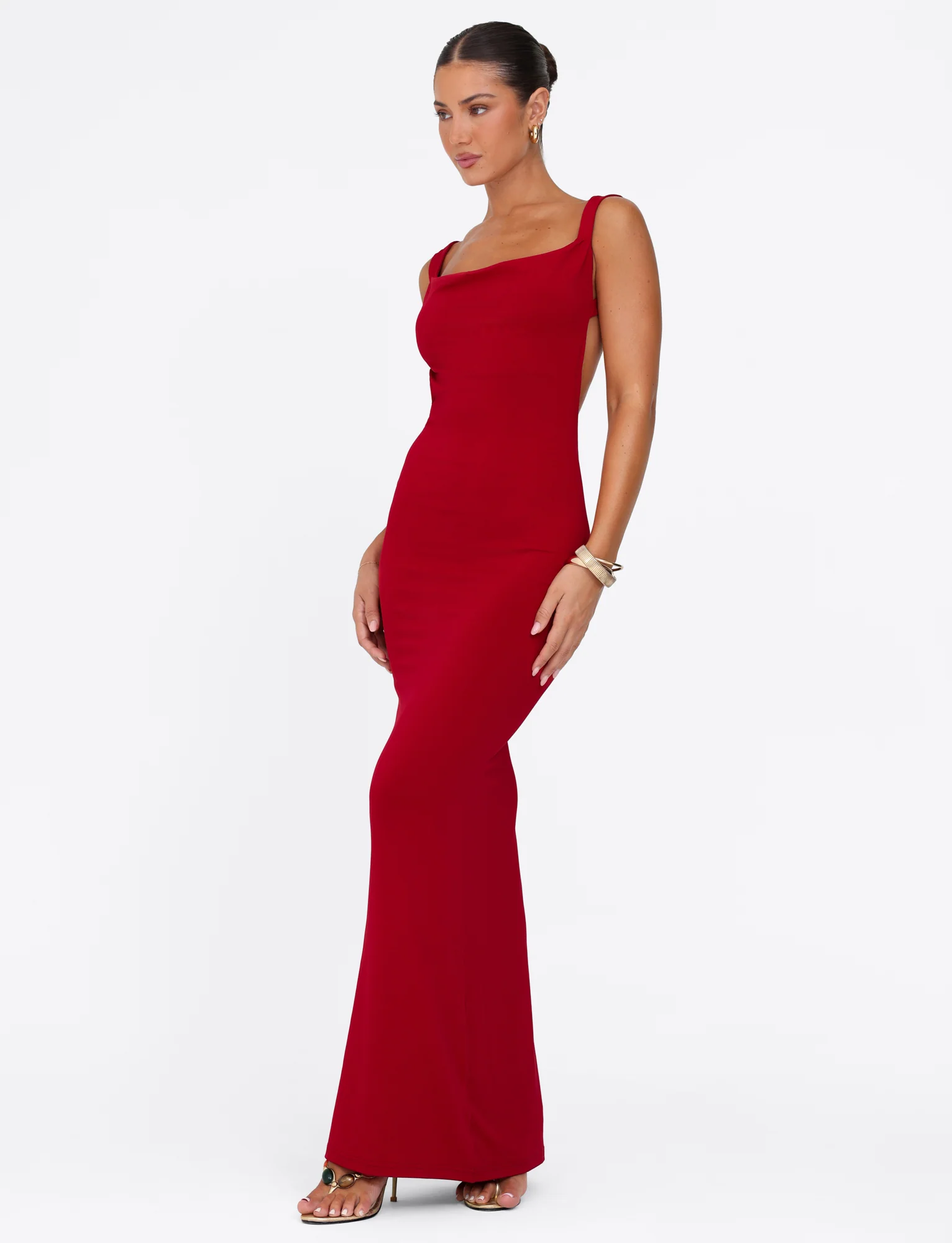 MORANA MAXI DRESS - RED - Image 4