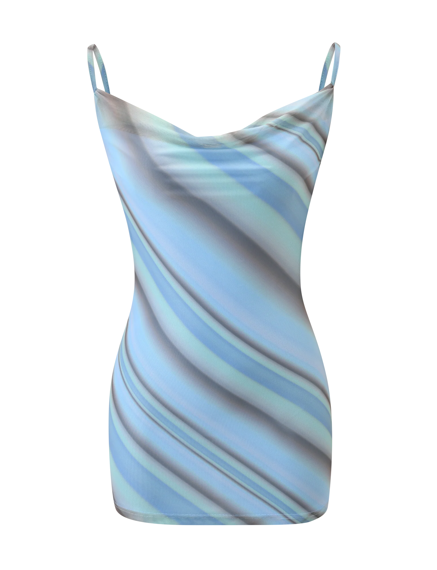 MORANA MESH MINI DRESS - MULTISTRIPE - Image 7