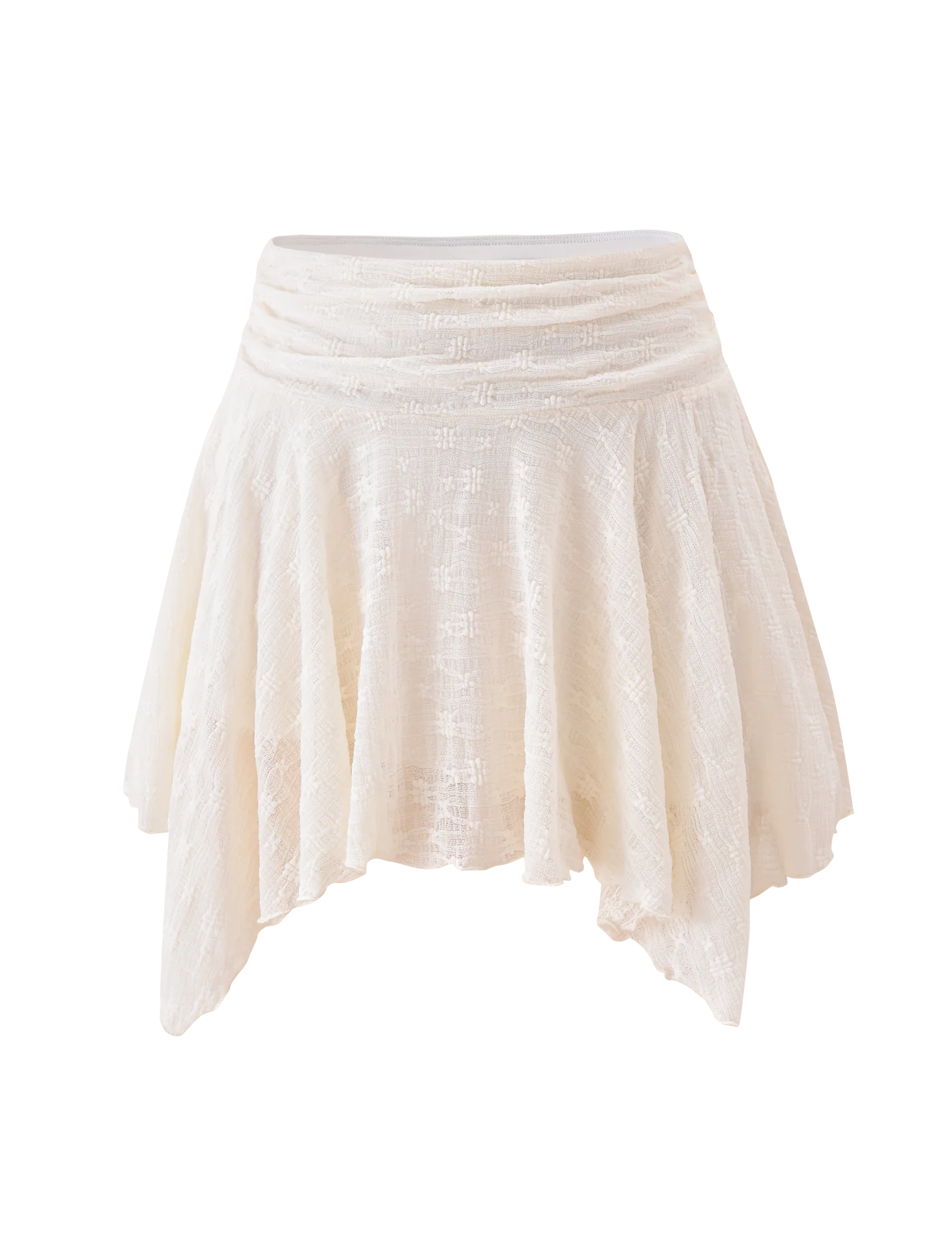 MYLAH MINI SKIRT - IVORY - Image 7