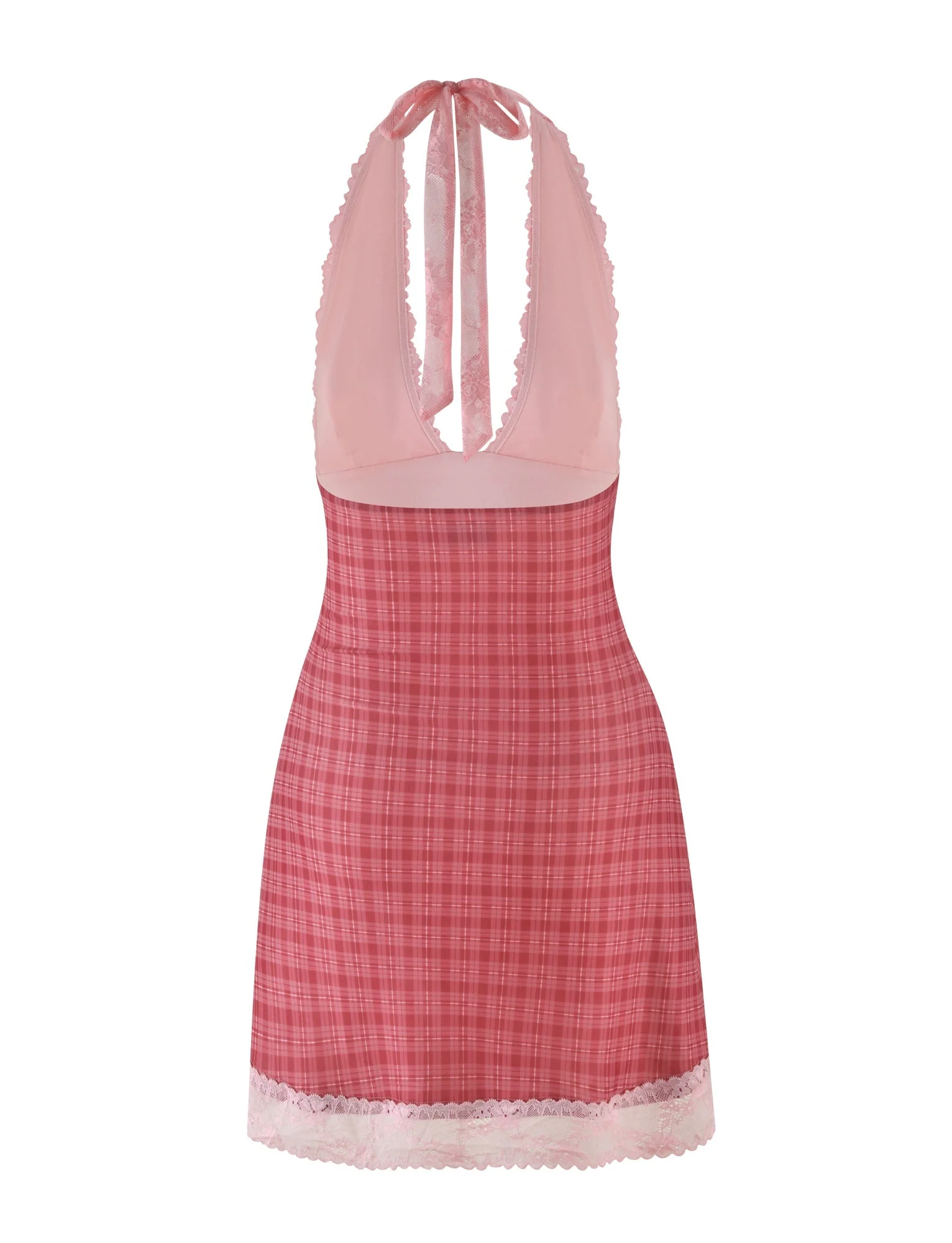 NAVIA DRESS - RED : RED CHECK - Image 8