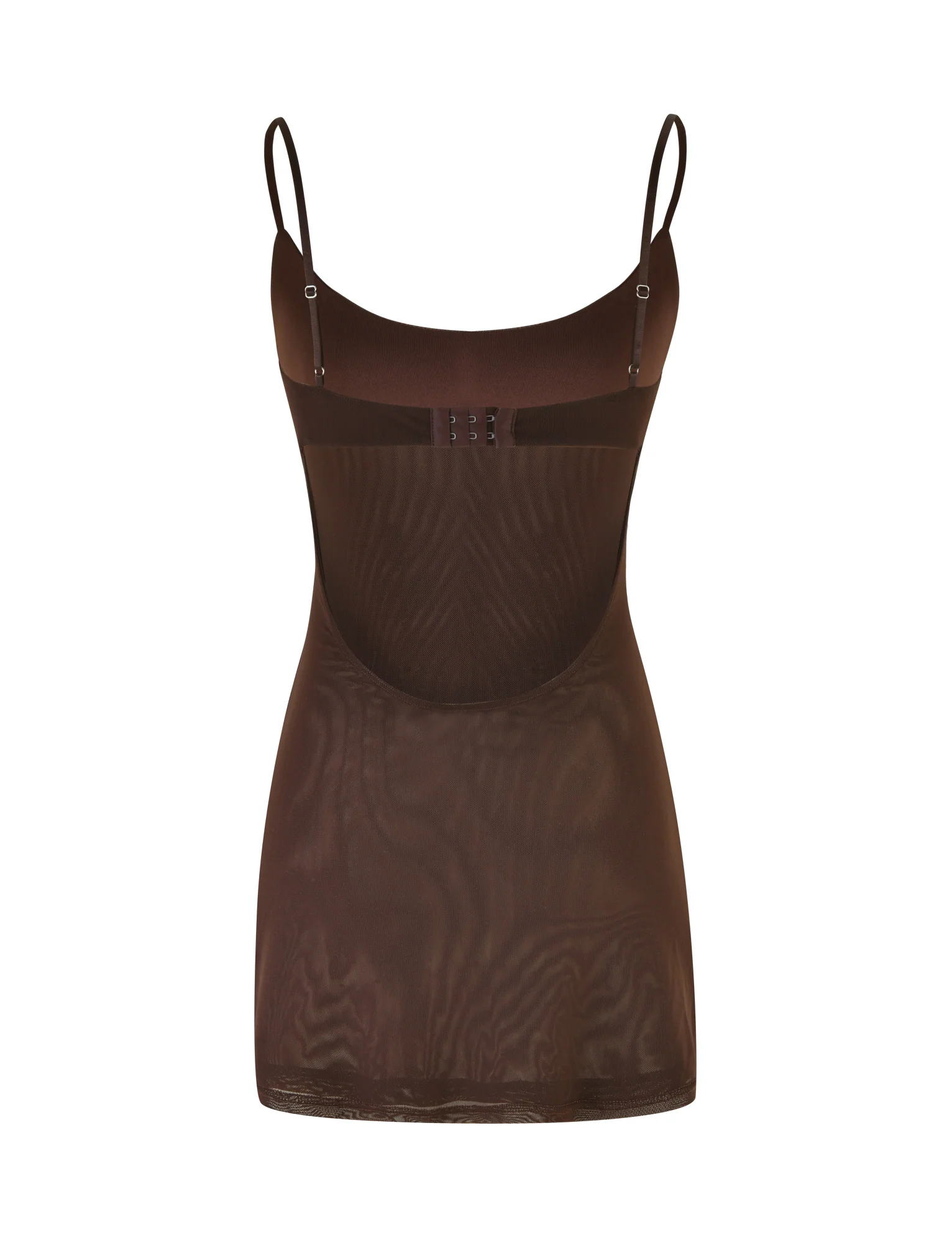 OCTAVIA MINI DRESS - BROWN : CHOCOLATE - Image 9