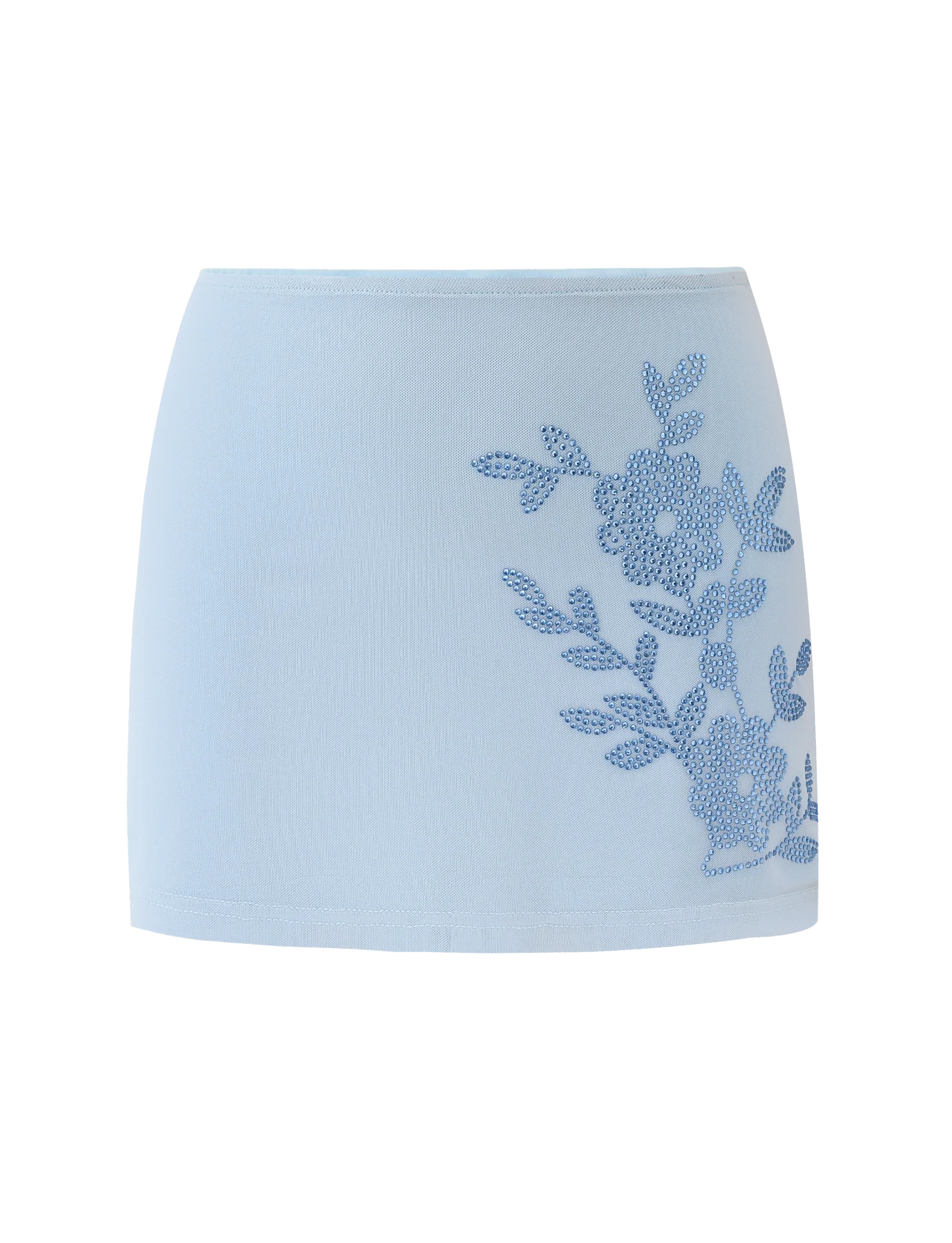 OCTAVIA MINI SKIRT - BABY BLUE - Image 9