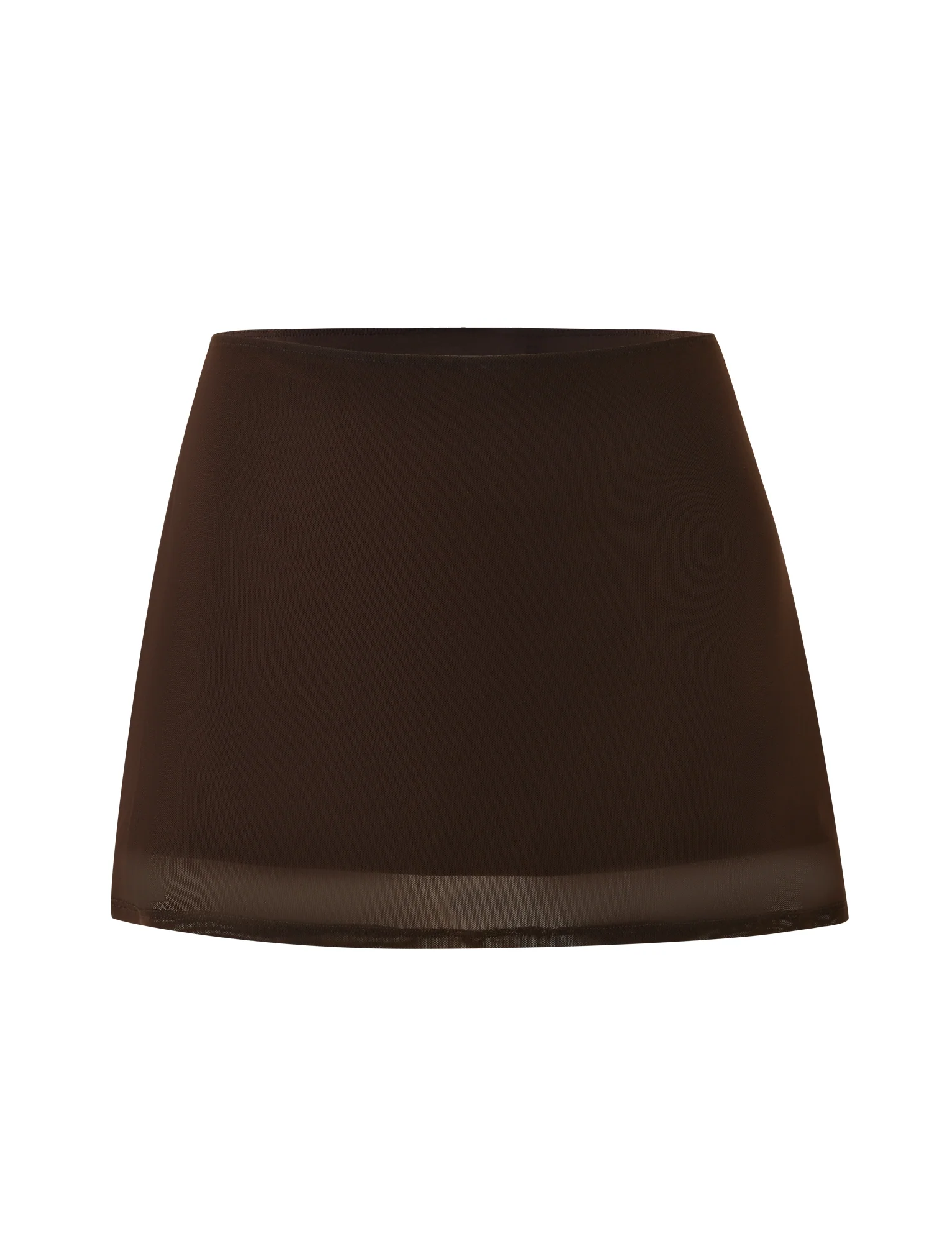 OCTAVIA MINI SKIRT - BROWN : CHOCOLATE - Image 6