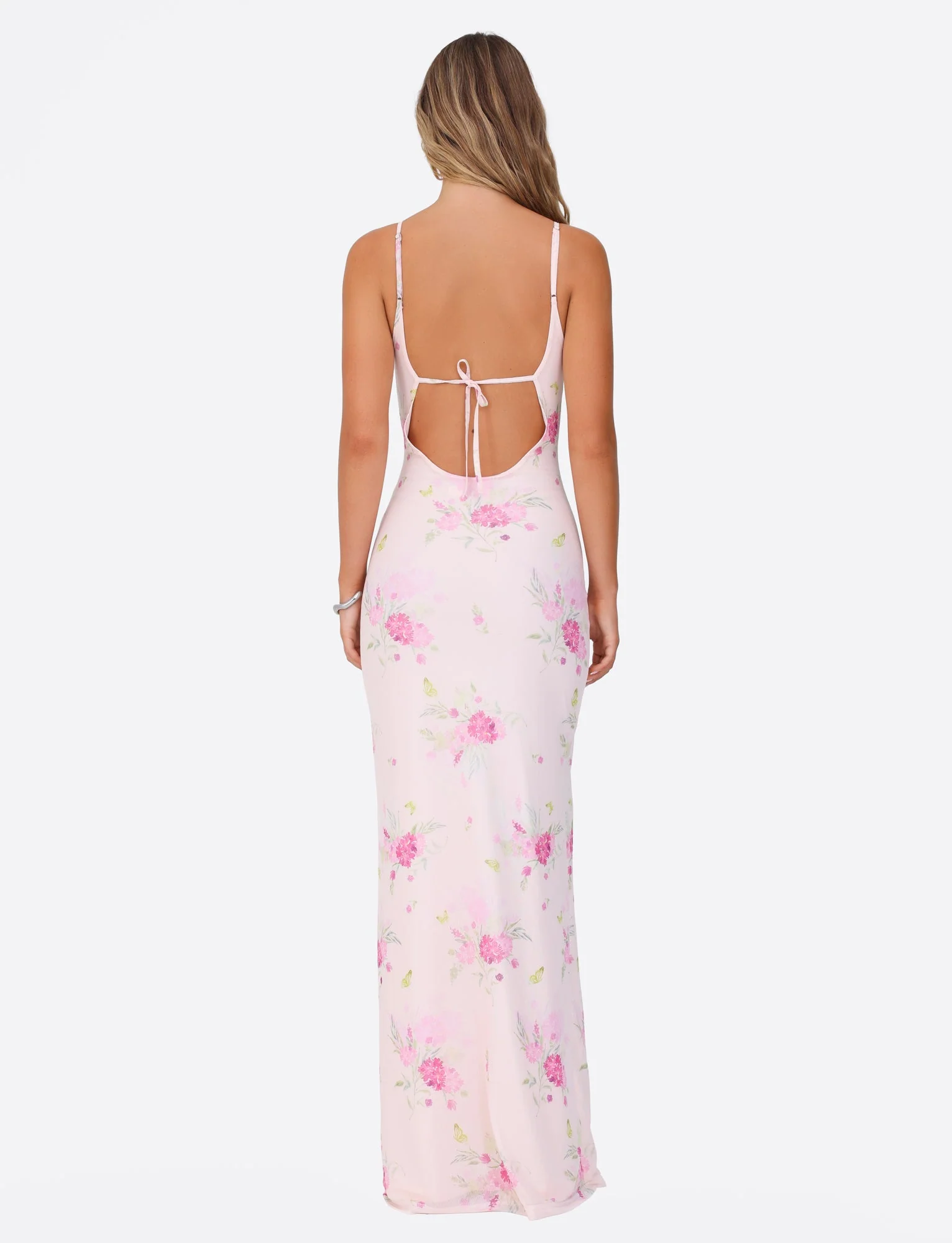 OSIRIS DRESS - PINK : FLORAL : WATER COLOUR FLORAL - Image 5