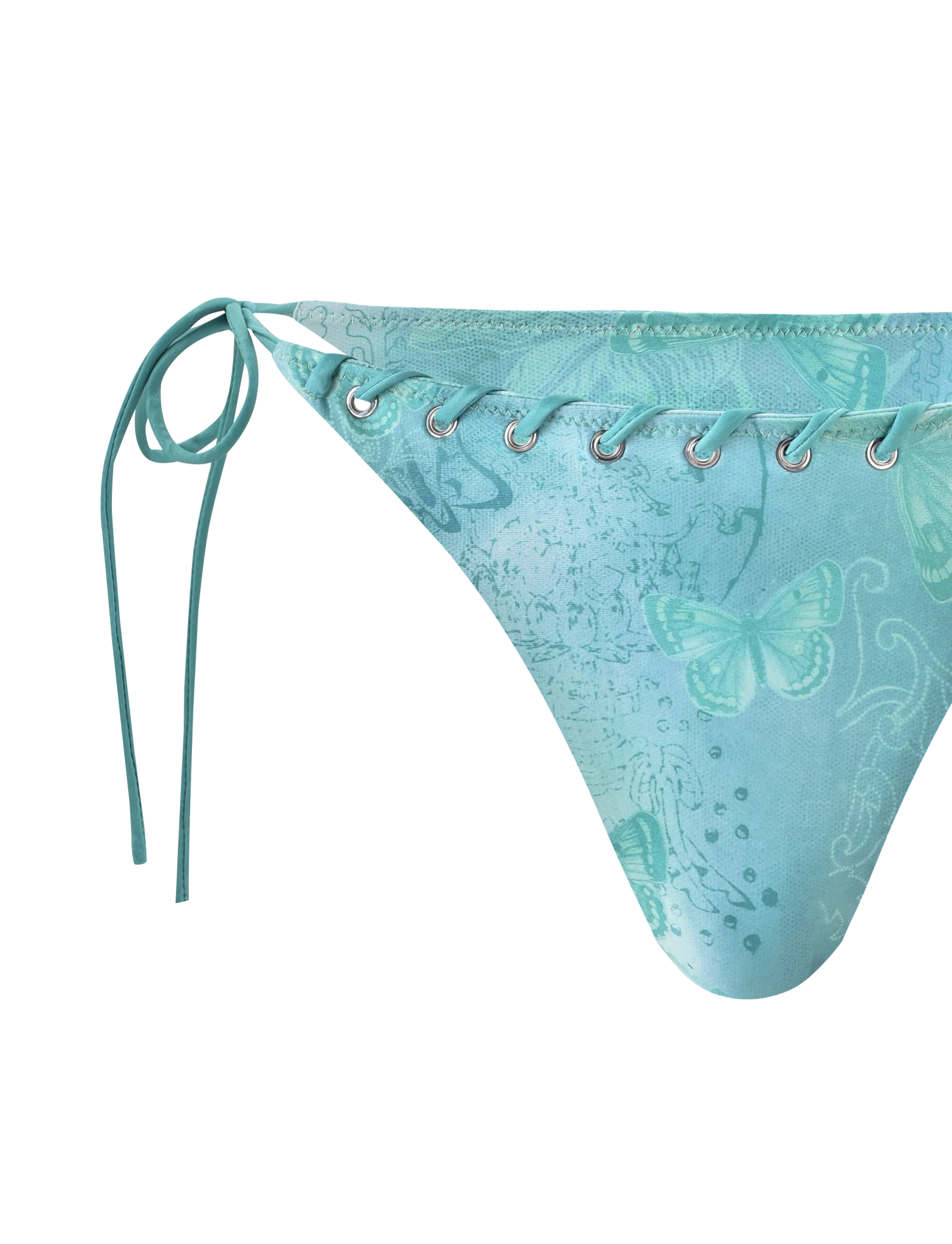ROBYN BIKINI BOTTOM - BLUE BUTTERFLY PAISLEY - Image 10