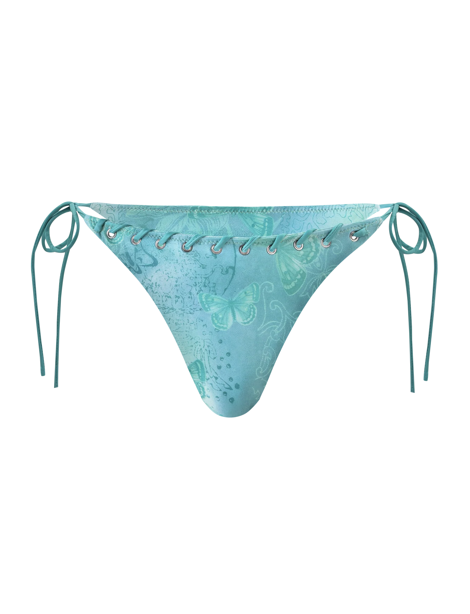 ROBYN BIKINI BOTTOM - BLUE BUTTERFLY PAISLEY - Image 9