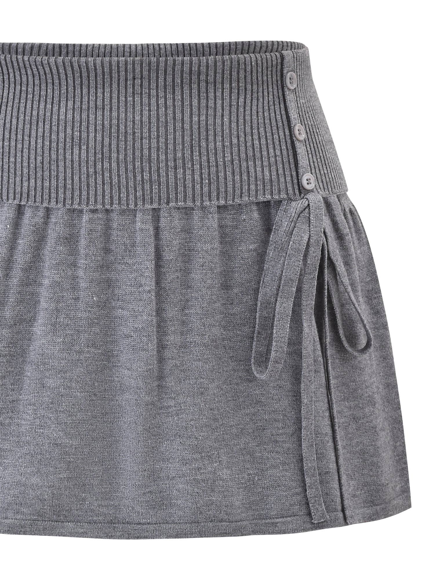 ROWENA MINI SKIRT - GREY - Image 10