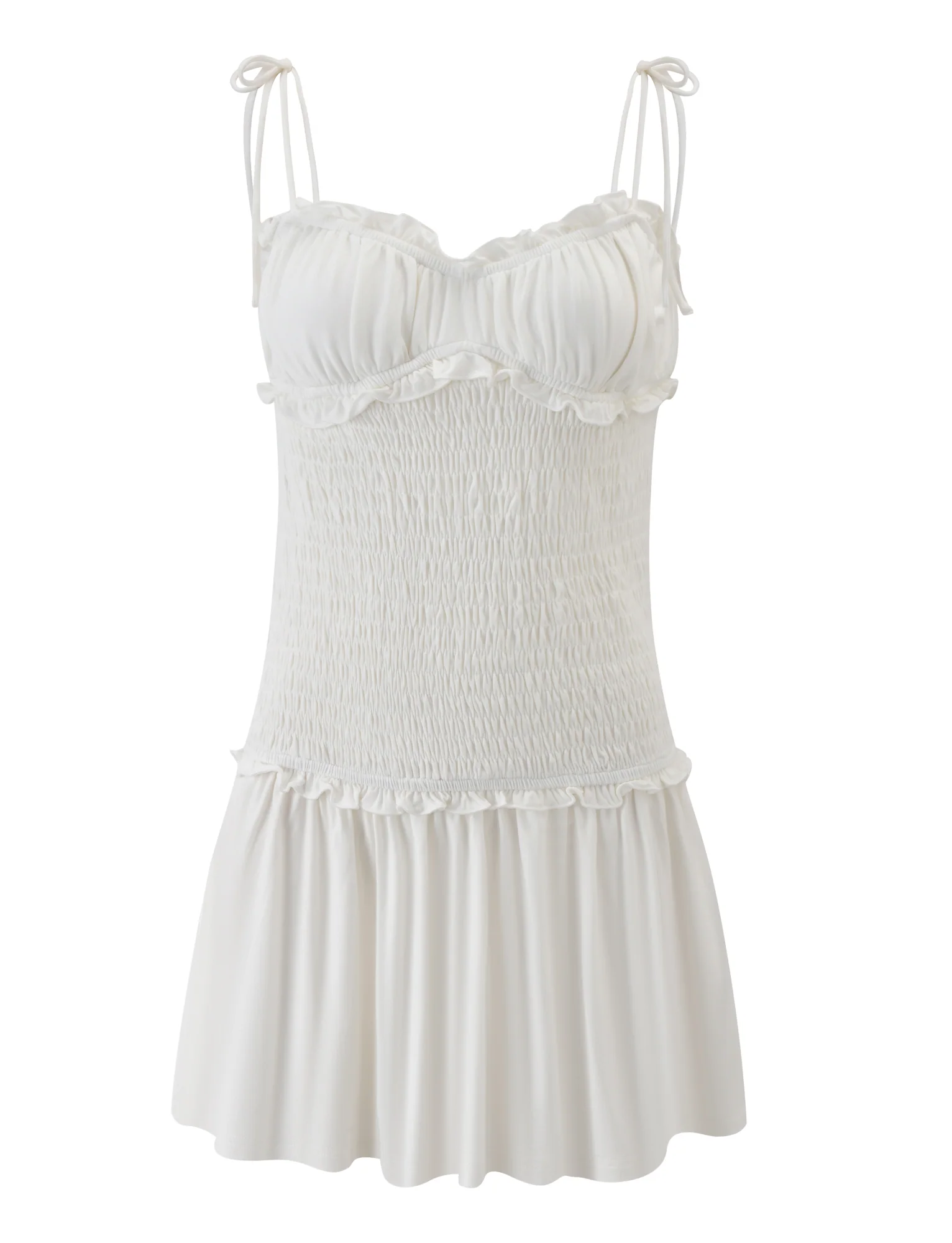 SAFIRA MINI DRESS - WHITE - Image 9