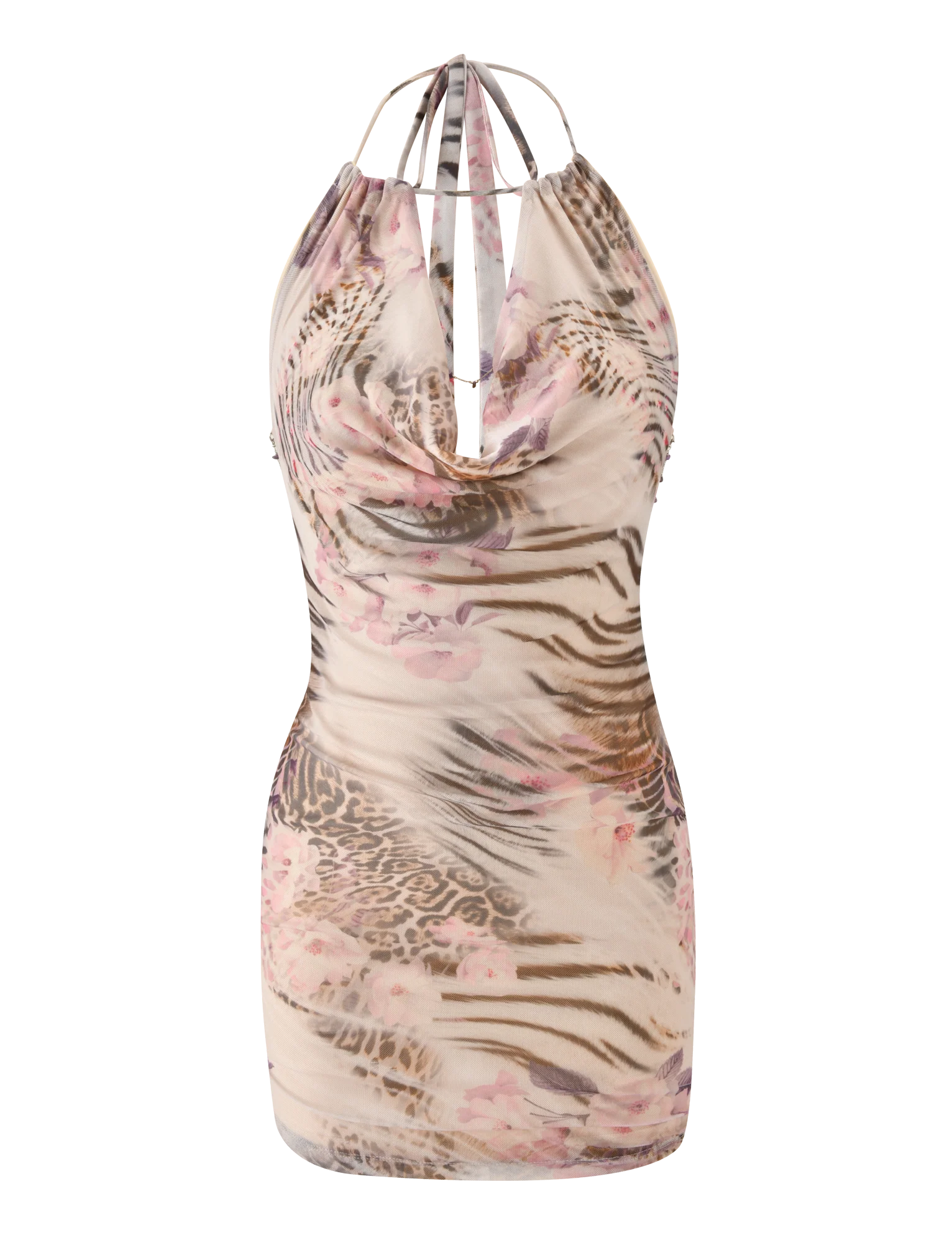 SHANE MINI DRESS - MOODY ANIMAL FLORAL - Image 7