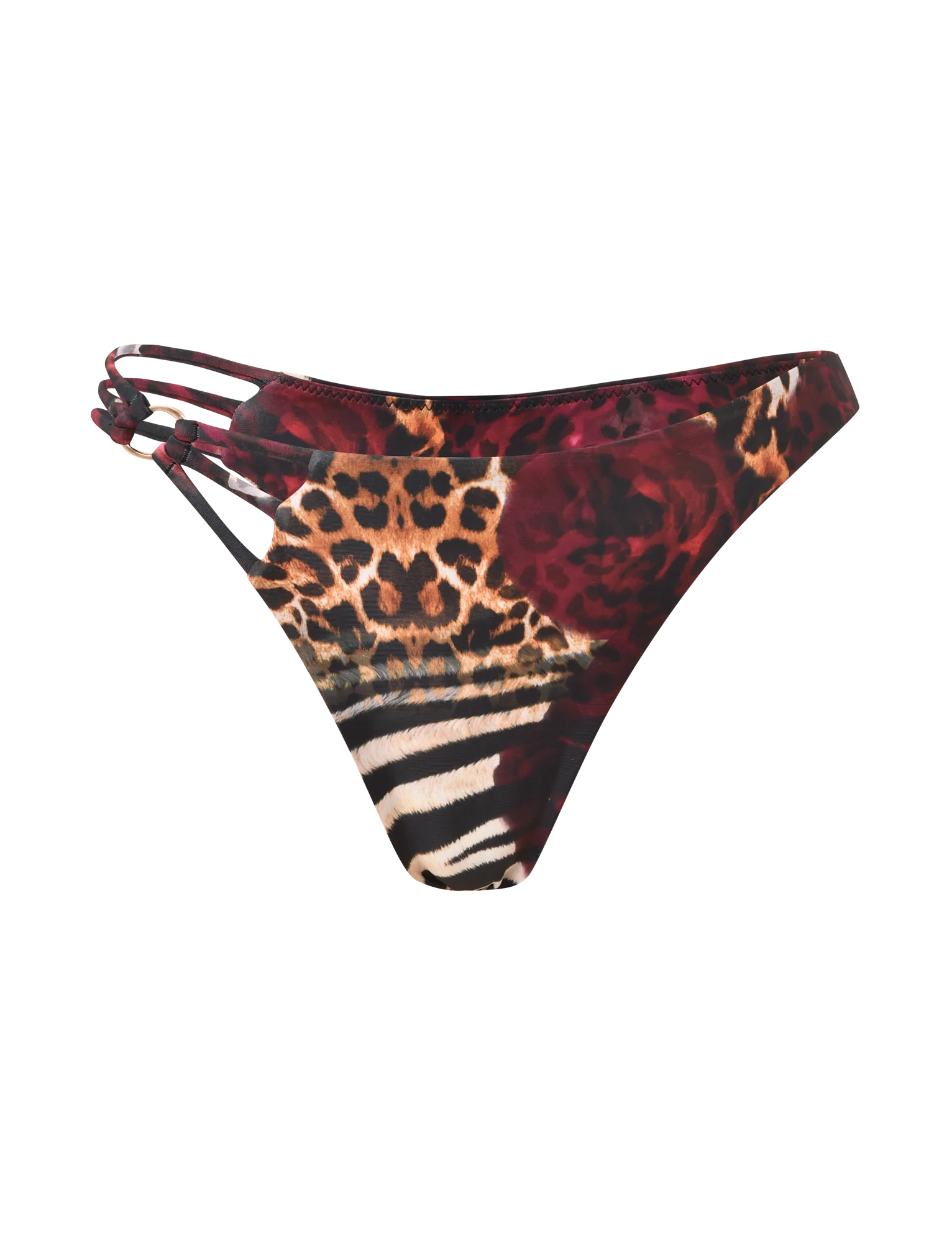 SHARLI BIKINI BOTTOM - MIXED ANIMAL PRINT - Image 5