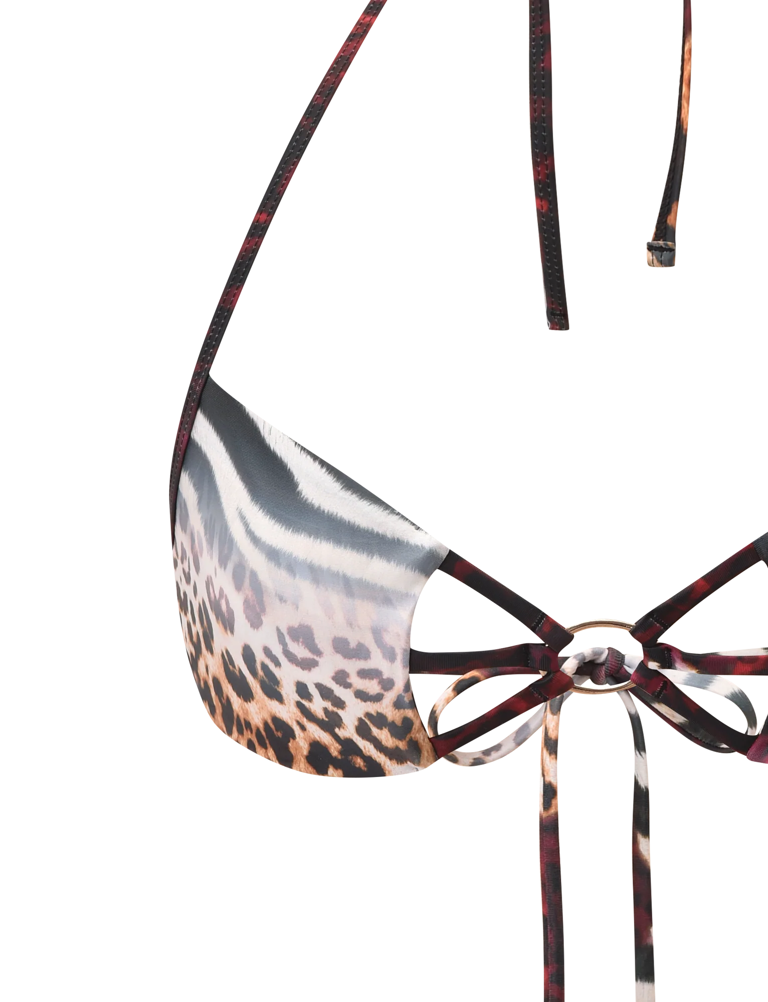 SHARLI BIKINI TOP - MIXED ANIMAL PRINT - Image 10