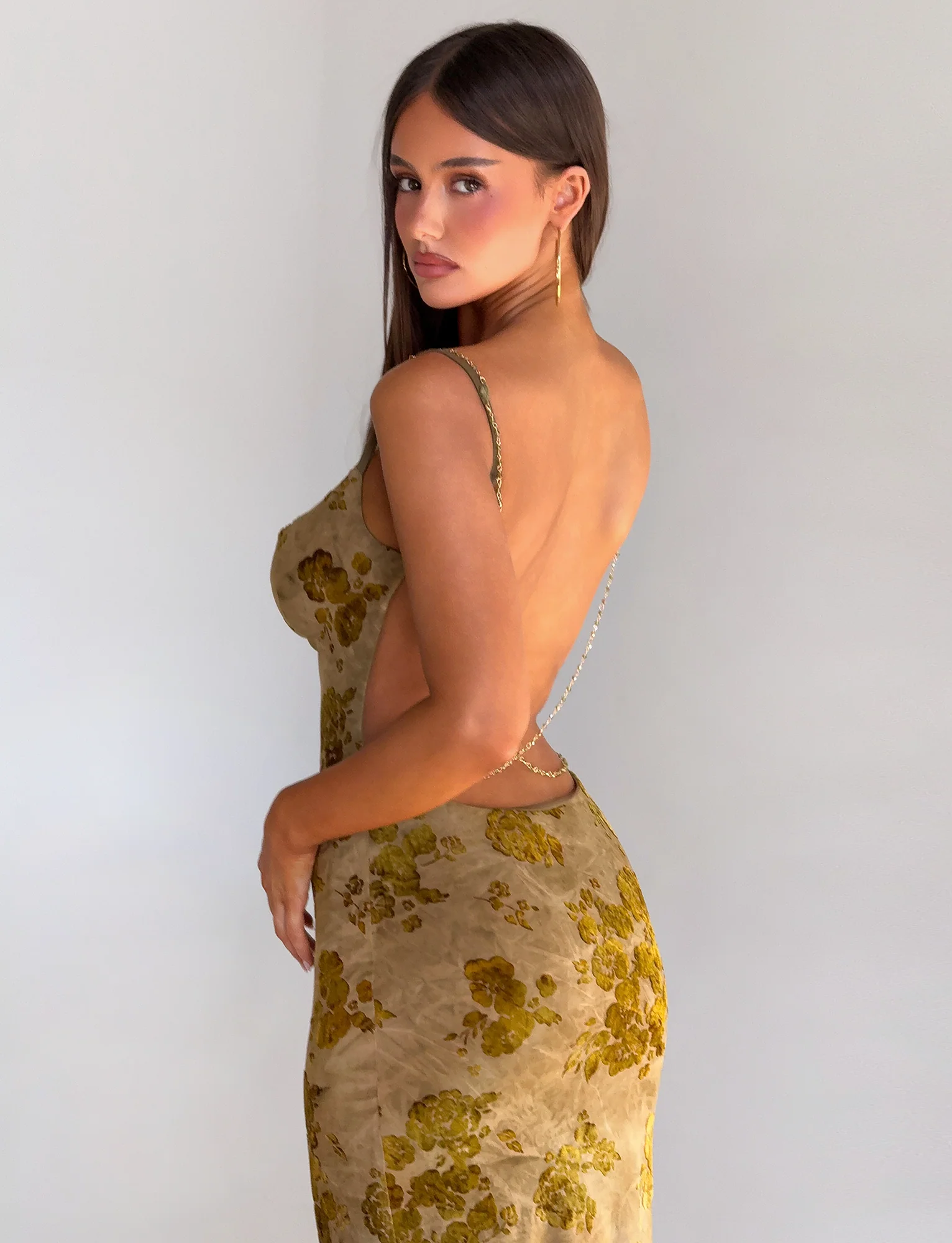 SPARROW MAXI DRESS - GREEN BURNOUT - Image 5