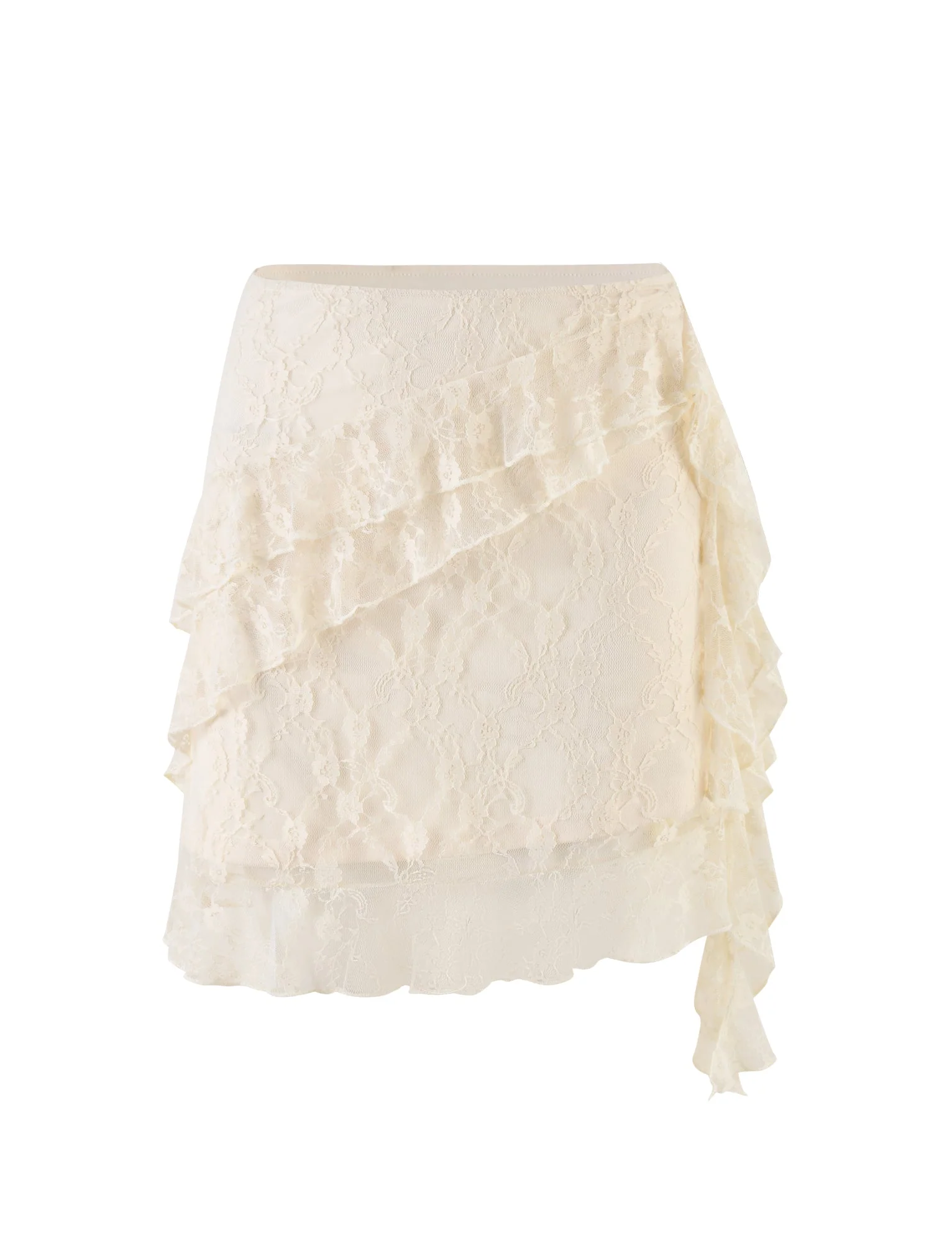 STORMI LACE SKIRT - BEIGE : CHAMPAGNE : CHAMPAGNE LACE - Image 7