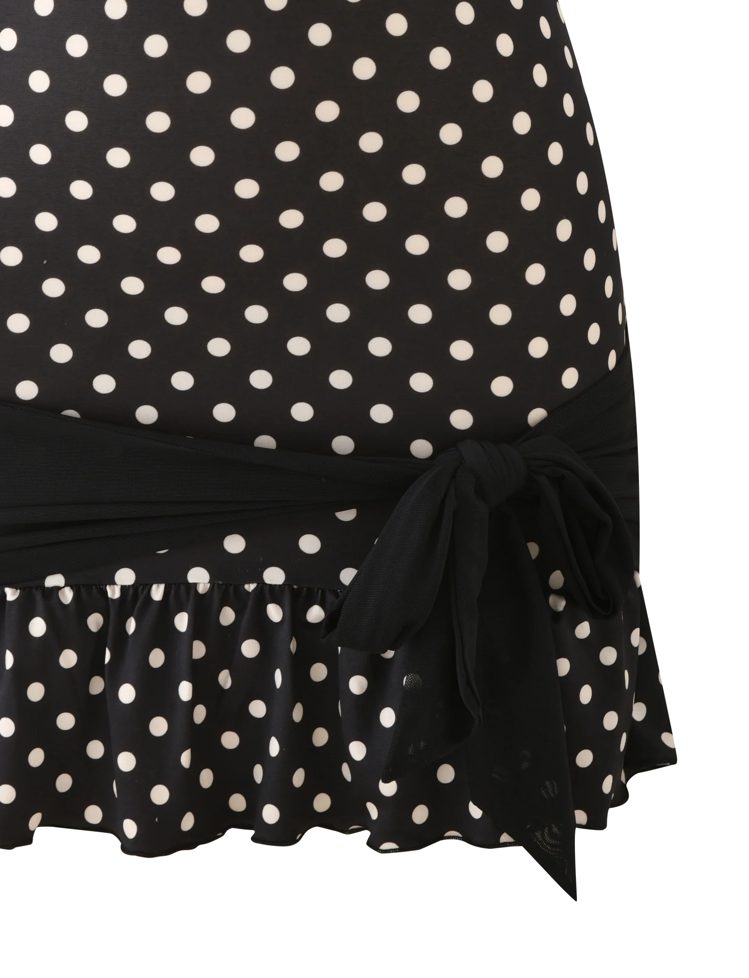 TOVE MINI DRESS - BLACK POLKA DOT - Image 8