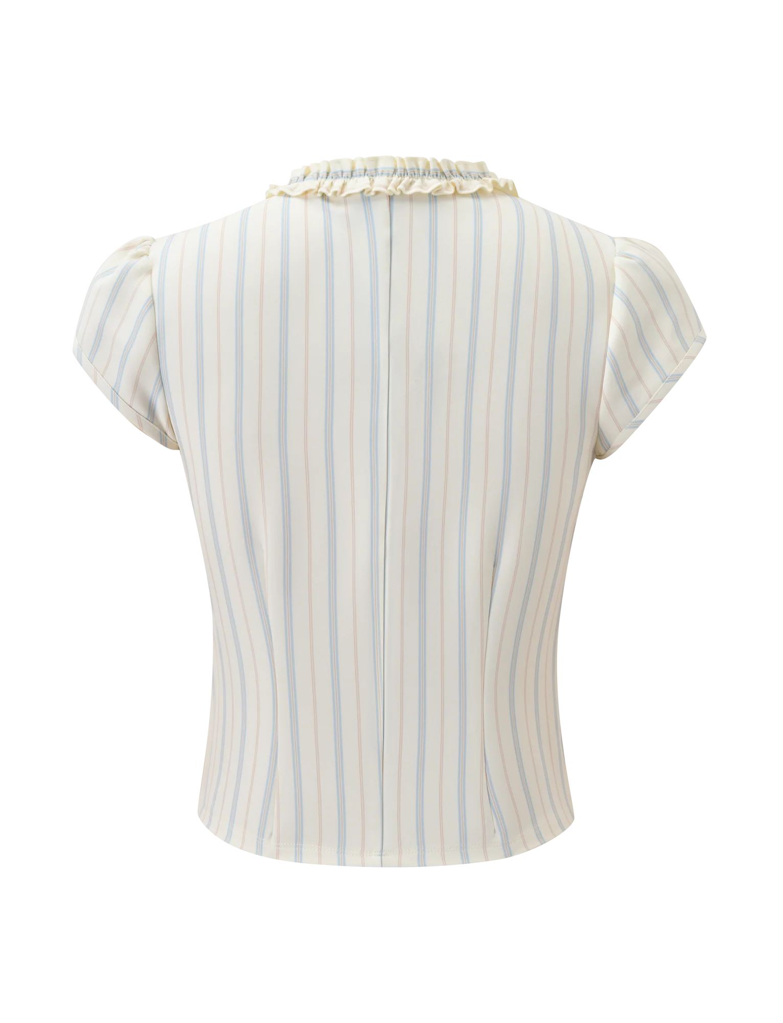 VALERIE RUFFLE TOP - STRIPE - Image 9