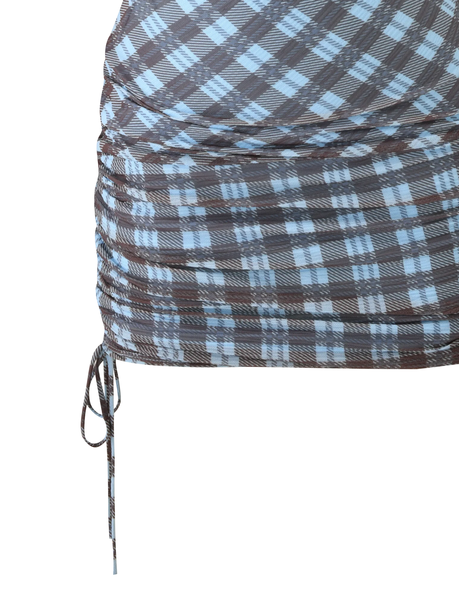 WINSLOW MINI DRESS - BLUE CHECK - Image 10