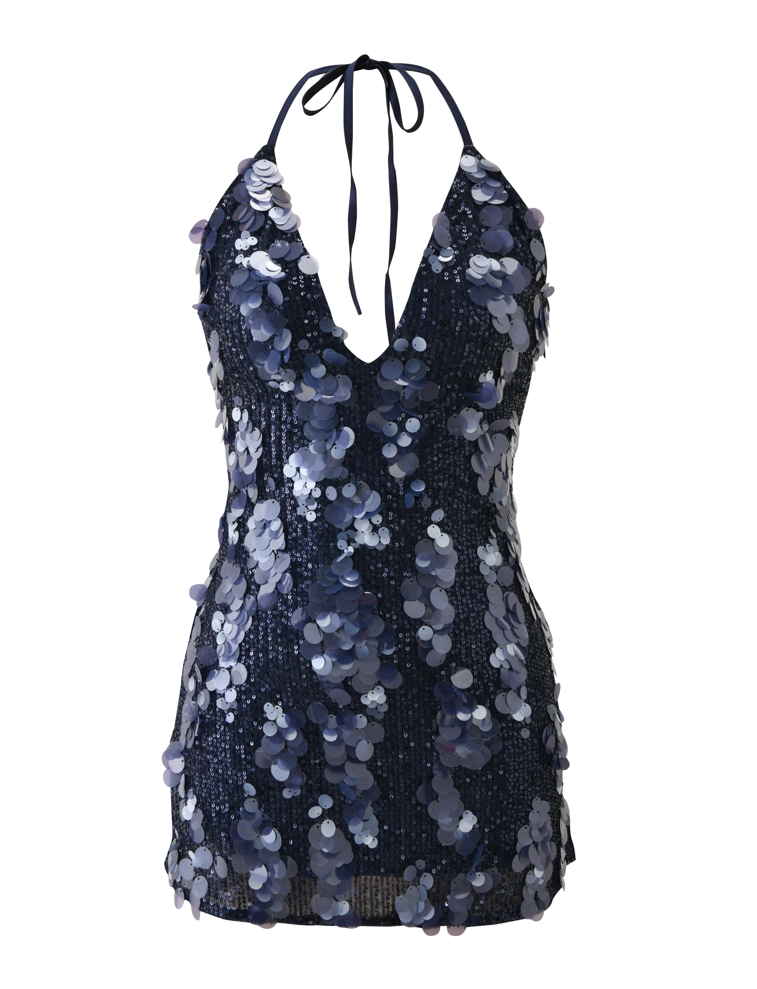 ZANA MINI DRESS - NAVY SEQUIN - Image 8